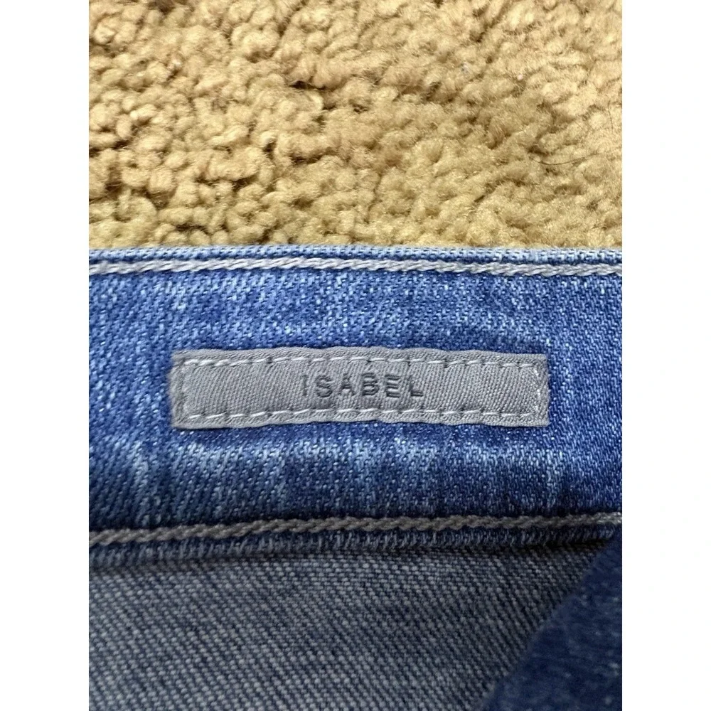 Agolde Isabel Jeans Women 28 Blue Denim‎ Distressed Straight Leg Mid Rise Grunge